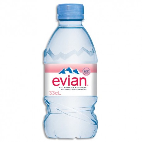 EVIAN Bouteille plastique d'eau de 33 cl