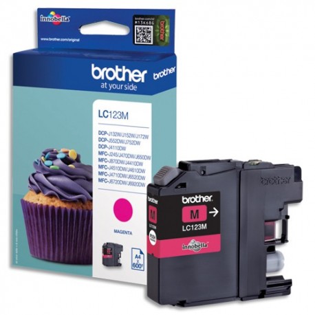 BROTHER LC-123M (LC123M) Cartouche jet d'encre magenta de marque brother LC123M (LC-123M)