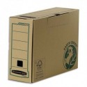 Archivage BANKERS BOX - Boîte archives dos 15 cm EARTH SERIES. Montage manuel, carton recyclé kraft brun