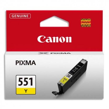 CANON CLI-551Y (CLI551Y/6511B001) Cartouches jet d'encre jaune de marque Canon CLI551Y-6511B001