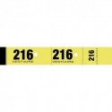ELVE Bloc de 50 tickets vestiaire 3x20 cm jaune