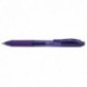 Stylo roller Pentel rétractable Energel X pointe moyenne encre violette