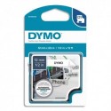 DYMO Cassette D1 ruban nylon flexible impression noir sur fond blanc 12mm x 3,5m (S0718040)