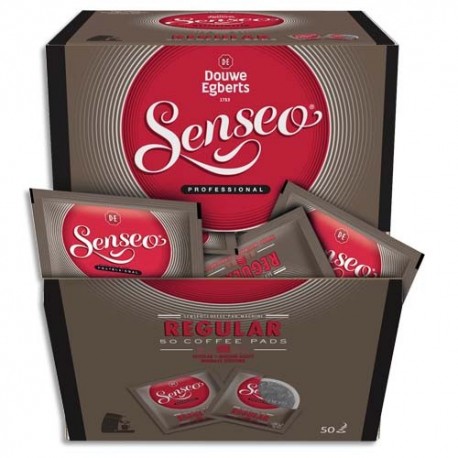 SENSEO Boîte distributrice de 50 dosettes de café moulu "Regular" emballées individuellement 350g