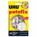 Colle UHU - Etui de 32 pastilles PATAFIX blanche Home Déco résistance 2kg