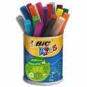 Feutre de coloriage Bic Visacolor XL pointe extra-large pot de 18 feutres dessin couleurs assorties