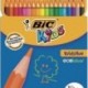 Crayon de couleur Bic Evolution Longueur 17,5cm Etui en carton de 18 Coloris assortis