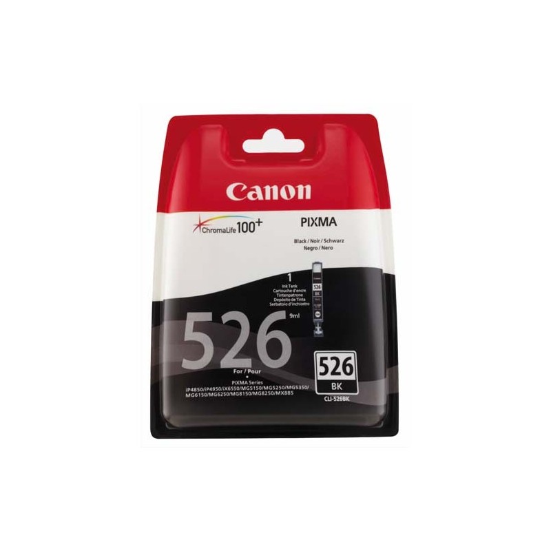 Canon 526 - cartouche jet d'encre équivalent à CLI-526BK, 4540B001 - Photo  Black