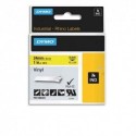 DYMO Cassette Rhino ruban vinyl impression noir sur fond jaune 24mmx5,5m 1805431