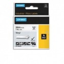 DYMO Cassette Rhino ruban vinyl impression noir sur fond blanc 24mmx5,5m 1805430