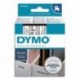 DYMO Cassette D1 (45010) ruban impression noir sur fond transparent 12mmx7m pour étiqueteuse Dymo