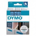 DYMO Cassette D1 (45016) ruban impression noir sur fond bleu 12mmx7m pour étiqueteuse Dymo