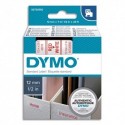 DYMO Cassette D1 (45015) ruban impression rouge sur fond blanc 12mm7m pour étiqueteuse Dymo