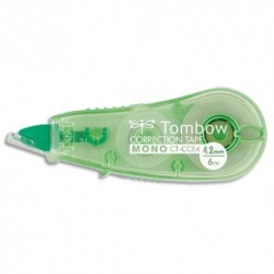 Roller de correction TOMBOW Mini Micro tombow compact, 4,2mmx6m, coloris translucide