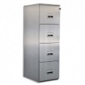 PIERRE HENRY Classeur 4 tiroirs aluminium pour Dossiers suspendus - Dim. : L41,8 x H130,8 x P54,1 cm