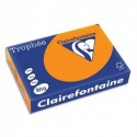 Ramette papier couleur A4 Clairefontaine Trophée 80g 500 feuilles couleur orange vif