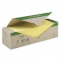 POST IT Pack avantages Notes Post-it® Recyclées Jaunes 76x76 mm, 100 feuilles, 18 blocs + 6 offerts.