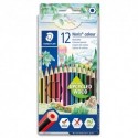 STAEDTLER Etui de 12 crayons de couleur Noris colour 185 Wopex assortis