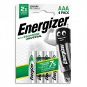 ENERGIZER Blister de 4 piles AAA HR03 Universel rechargeable 500 mAh E300322201