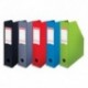 ESSELTE Porte-revues en PVC soudé , dos de 7 cm, assortis classique rouge/bleu/vert/gris/noir