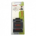 TRODAT Blister de 3 cassettes 6/53/2 bleue/rouge pour appareils Trodat métal Line 5440, 5440/2 B353000