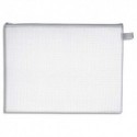 JPC Pochette zippée en PVC renforcé semi-transparente pour le courrier - format 26 x 34,5 épaisseur 0,5cm