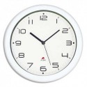 ALBA Horloge murale Hornew silencieuse mouvement quartz à pile 1AA non fournie - D30 cm, P4,08 cm blanc