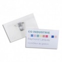 Badge AVERY - Boite de 50 portes-badge combi pince et épingle 5,4x9 cm + 50 inserts microperforés