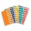 Trieur Elba coloris assortis couverture en carte lustrée 5/10ème bicolore