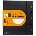 RHODIA Cahier rechargeable EXABOOK spirale 160 pages 90g 5x5 16x21cm Couverture polypro noire