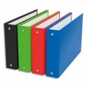 ELBA Classeurs à fiches format A6 à 2 anneaux de 25 mm en balacron coloris assortis - Assortis