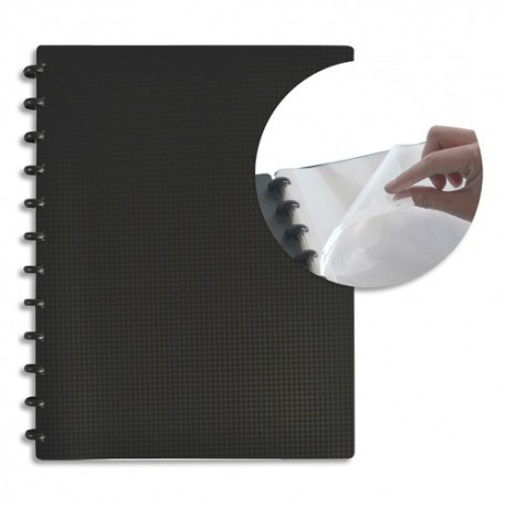 ELBA Protège-documents amovible MEMPHIS A4 60 vues vario zipp PP noir