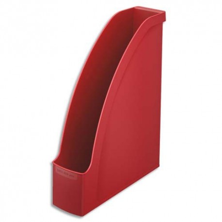 Porte-revues Leitz Plus - Rouge foncé - H30 x P27,8 cm - Dos 7,8 cm