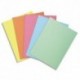 EXACOMPTA Paquet de 100 sous-chemises SUPER en carte 60g coloris assortis pastels