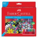 FABER CASTELL Etui boite château de 60 crayons de couleur