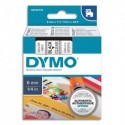 DYMO Cassette D1 (43610) ruban impression noir sur fond transparent 6mmx7m pour étiqueteuse Dymo