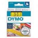 DYMO Cassette D1 (43618) ruban impression noir sur fond jaune 6mmx7m pour étiqueteuse Dymo