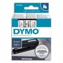 DYMO Cassette D1 (40913) ruban impression noir sur fond blanc 9mmx7m pour étiqueteuse Dymo