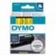 DYMO Cassette D1 (40918) ruban impression noir sur fond jaune 9mmx7m pour étiqueteuse Dymo