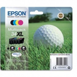 EPSON (T3476) Cartouche multipack "balle de golf" jet d'encre durabrite ultra nr/cyan/magenta/jne XL C13T34764010