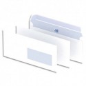 LA COURONNE Boîte de 200 enveloppes blanches auto-adhésives 90g format 110x220mm DL fenêtre 45x100mm