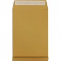 NEUTRE Paquet de 25 pochettes kraft brun 120 g, 3 soufflets de 3 cm, C4 : 229x324 mm
