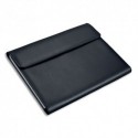 ALASSIO Conférencier noir Vado imitation cuir. 33x26x4cm. Avec porte-bloc, trieur 12 cmpts et pochettes - Noir