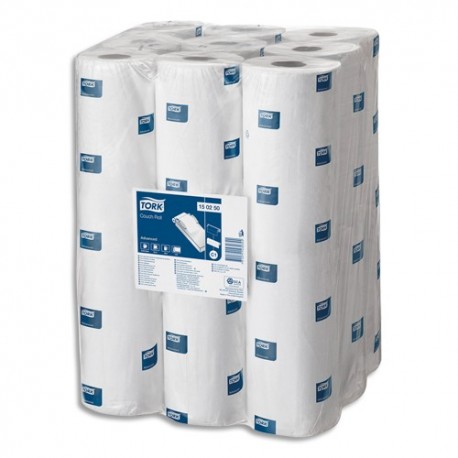TORK Colis de 9 Draps d'examen 152 feuillets 2 plis Blanc - Format : L37,5 x l50 cm, Longueur 57 mètres