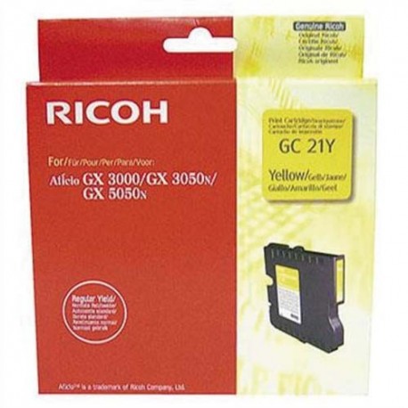 RICOH GC21Y - Cartouche gel jaune de marque Ricoh GC-21Y (405535)