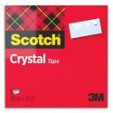 Ruban adhésif cristal Scotch 600 - 19 mm x 33 mètres en boîte individuelle