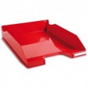 EXACOMPTA Corbeille à courrier 100% DECO rouge carmin - Dimensions : L 25,5 x H 6,5 x P 34,7 cm - Rouge carmin