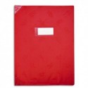 Protège-cahier Strong Line opaque 17x22 15/100° + coins renforcés (30/100°). Coloris rouge Elba