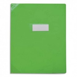 Protège-cahier Strong Line opaque 17x22 15/100° + coins renforcés (30/100°). Coloris vert Elba
