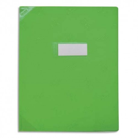 Protège-cahier Strong Line opaque 17x22 15/100° + coins renforcés (30/100°). Coloris vert Elba